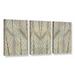 Ivy Bronx Leaf Design Cream 3 Piece Graphic Art on Wrapped Canvas Set Canvas in White | 18 H x 36 W x 2 D in | Wayfair IVYB7670 40408085