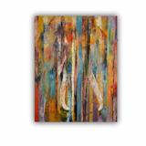 ArtWall Elephant by Michael Creese Removable Wall Decal Canvas/Fabric in Blue/Orange | 14 H x 18 W in | Wayfair 0cre011a1418p