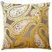 Square Feathers Soleil Paisley Pillow Cover & Insert Down/Feather, Leather | 20 H x 20 W x 6 D in | Wayfair SOLEIL PAISLEY20