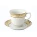 Lorren Home Trends 4 Piece Teacup & Saucer Set Porcelain/Ceramic in Yellow | 3.25 H in | Wayfair Chloe-4