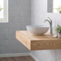 KRAUS Viva™ Thin Porcelain Ceramic Vessel Bathroom Sink w/ Pop-Up Drain in White | 5.5 H x 16.5 D in | Wayfair KCV-200GWH-20