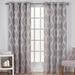 Wade Logan® Borach Geometric Semi-Sheer Grommet Curtain Panels Polyester/100% Cotton in Gray | 84 H in | Wayfair 565375BF2B9A4579AF32DB9FB6C8E014