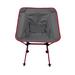 Loon Peak® Romeo Folding Camping Chair Metal in Red/Gray | 28 H x 21 W x 21 D in | Wayfair LOON2695 27438603