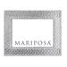 Mariposa Palmy Nights Embossed Metal Single Picture Frame in Silver Metal in Gray | 7.5 H x 5.75 W x 0.75 D in | Wayfair 1717