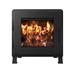 MF Fire Nova 1500 Sq. Ft. Direct Vent Freestanding Wood Stove in Black | 24 H x 22.5 W x 19.5 D in | Wayfair MF-002-BP01-DP01