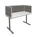 OBEX Acoustical Desk Mounted Privacy Panel | 18 H x 24 W x 0.63 D in | Wayfair 18X24A-A-GR-DM