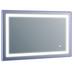 Orren Ellis Deco Led Lighted Wall Mirror Metal in White | 28 H x 47 W x 2.2 D in | Wayfair OREL4465 40481649