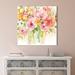 Ophelia & Co. 'Natures Joy' Painting Print on Wrapped Canvas in Pink | 18 H x 18 W x 1.5 D in | Wayfair OPCO3297 39987007