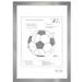 Oliver Gal Soccer Ball 2012 - Framed Memorabilia Drawing Print Paper in Black/Gray/White | 20.5 H x 14.5 W x 0.5 D in | Wayfair