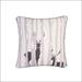 Union Rustic Tarrant Birch & Reindeer Throw Pillow Polyester/Polyfill blend in Black | 18 H x 18 W x 5 D in | Wayfair