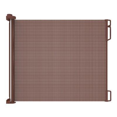 Perma Child Safety Retractable Safety Gate Plastic (a practical & lightweight option) in Brown | 33 H x 71 W x 3.15 D in | Wayfair 2701
