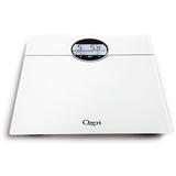 Ozeri WeightMaster 400 lbs Weight Scale w/ BMI & Weight Change Detection, Glass in White | 0.9 H x 11.8 W x 12.2 D in | Wayfair ZB21-W