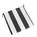 Joss & Main Pendley Cabana Classic Stripe Outdoor SunbrCushion Acrylic in Black | 19 W in | Wayfair ROHE7217 43868431