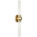 Robert Abbey Daphne 2 - Light LED Dimmable Flush Mounted Sconce Glass in Yellow | 23.75 H x 5 W x 2 D in | Wayfair 6900