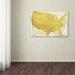 Trademark Fine Art 'American Dream II' by Color Bakery Graphic Art on Wrapped Canvas Canvas | 12 H x 19 W x 2 D in | Wayfair ALI4827-C1219GG