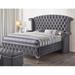 Rosdorf Park Elington Tufted Upholstered Platform Bed Metal | 66 H x 86 W x 87 D in | Wayfair 21319F77C9E54BA8A66F977FED1C4C3B