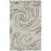 Gray 24 x 0.67 in Area Rug - Brayden Studio® One-of-a-Kind Waqar Abstract Handwoven Ivory/Area Rug Viscose/Wool | 24 W x 0.67 D in | Wayfair