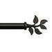 Bali Blinds Leaf Decorative Single Curtain Rod Metal in Black | 1 H x 66 W x 4 D in | Wayfair 26-0150-135