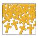 The Holiday Aisle® Fanci Fetti Cross in Yellow | Wayfair 95835747525E4FA7A2BDFDA8BD2AB6D9