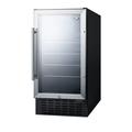 Summit Appliance 108 Can 18" Convertible Beverage Refrigerator Glass | 34.25 H x 17.75 W x 23.5 D in | Wayfair SCR1841B