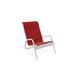 Latitude Run® Gardenella Beach Chair Metal in White | 30 H x 24 W x 32.5 D in | Wayfair 260843FA45A34843B436253EFD121332