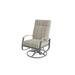 Red Barrel Studio® Hinch Swivel Patio Chair w/ Cushions in Gray | 43 H x 27.25 W x 35.75 D in | Wayfair 15D3E4CC57CC49AF9958DFC22092B8F1