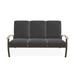Red Barrel Studio® Hinch 3-Seat Patio Sofa w/ Cushions Metal/Rust - Resistant Metal/Sunbrella® Fabric Included in Gray | Wayfair
