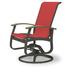 Red Barrel Studio® Hinch Swivel Patio Dining Chair Sling in Gray | 39 H x 27.5 W x 28.5 D in | Wayfair 5F06A367D3194BE5933E42AB193A6B66