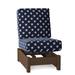 Winston Porter Cherin Patio Chair w/ Cushions Plastic in Brown/Gray | 38.5 H x 23.5 W x 34.5 D in | Wayfair 81CECCB4B82243AC967291C8819B58D0