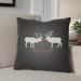 The Holiday Aisle® Glad Tidings Indoor/Outdoor Throw Pillow Polyester/Polyfill blend in Red | 18 H x 18 W x 4 D in | Wayfair THDA8961 43956800