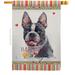 Breeze Decor Bulldog Happiness - Impressions Decorative 2-Sided Polyester 40 x 28 in. House Flag in Gray | 40 H x 28 W in | Wayfair