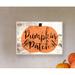 The Holiday Aisle® Pumpkin Patch Halloween Typography by Daphne Polselli - Textual Art Print Canvas in Brown/Orange | 10 H x 15 W x 0.5 D in | Wayfair