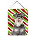 The Holiday Aisle® Candy Cane Holiday Christmas Print on Plaque Metal in Green/Red | 16 H x 12 W x 0.02 D in | Wayfair THLA3549 39946746