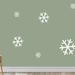 The Holiday Aisle® Snowflake 19 Piece Wall Decal Set Vinyl in White | 3 H x 3 W in | Wayfair 6E1EC4B8EACE4EF597ADFC38F24A33E7