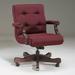 Triune Business Furniture Ergonomic Executive Chair Upholstered | 36 H x 26 W x 29 D in | Wayfair 1281/Dillon Vinyl/Cordovan/Mahogany