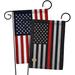 Breeze Decor American- Impressions Decorative American Applique 2-Sided Polyester 19 x 13 in. Garden flag in Gray/Black | 18.5 H x 13 W in | Wayfair