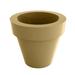 Vondom Maceta - Resin Pot Planter - Lacquered - Self- Watering Plastic in Brown | 40.75 H x 47.25 W x 47.25 D in | Wayfair 40112F-BEIGE