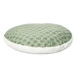 Quiet Time MidWest Homes for Pets Over-Stuffed Dog Bed w/ Geometric Pattern Polyester/Cotton/Fleece in Green | 12 H x 29 W x 28 D in | Wayfair