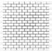 Tile & Mosaic Depot 1" x 2" Marble Brick Joint Mosaic Wall & Floor Tile Natural Stone/Marble, Crystal in Gray | 2 H x 1 W x 0.38 D in | Wayfair