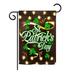 Breeze Decor Lightful St. Patrick's Day 2-Sided Polyester Garden Flag in Brown/Green | 18.5 H x 13 W in | Wayfair BD-SA-G-102034-IP-BO-DS02-US