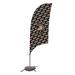 Victory Corps NCAA [Unavailable] 88 x 28 in. Feather Banner in Black/Brown/Gray | 88 H x 28 W in | Wayfair 810029ARMY-003