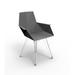 Vondom Faz Patio Dining Chair Plastic/Resin in Black, Size 31.0 H x 19.75 W x 22.5 D in | Wayfair 54063-BLACK
