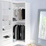 Lark Manor™ Alvaretta 36" Closet System Manufactured Wood in White | 84.9 H x 35.8 W x 35.8 D in | Wayfair 09B956BE67E84222A6C4D4C08E50FC06