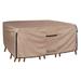 ULTCOVER Water Resistant Patio Dining Set Cover w/ 3 Year Warranty in Brown | 28 H x 62 W x 88 D in | Wayfair UCT8862