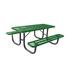 UltraPlay Tycho Diamond Metal Outdoor Picnic Table Metal in Blue | 30.31 H x 72 W x 69 D in | Wayfair 238-V6