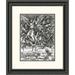 Global Gallery 'St. Michael Fighting the Dragon' by Albrecht Durer Framed Painting Print Paper in Black/Green/White | Wayfair DPF-277448-16-153