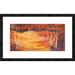 Global Gallery 'Foresta Rossa' by Lucas Framed Painting Print Metal in Green/Orange/Red | 20 H x 32 W x 1.5 D in | Wayfair DPF-395137-1224-257