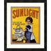 Global Gallery 'Sunlight Soap' Framed Vintage Advertisement Paper in Blue/Red/Yellow | 22 H x 18.44 W x 1.5 D in | Wayfair DPF-295881-16-119