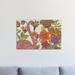 East Urban Home Flamingo Puzzle by Valentina Harper - Wrapped Canvas Graphic Art Print Canvas, in Green/Orange/Pink | Wayfair USSC8885 33599643