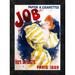 Global Gallery 'Job/Papier à Cigarettes' by Jules Cheret Framed Vintage Advertisement Canvas in Blue/Yellow | 18 H x 13.21 W x 1.5 D in | Wayfair